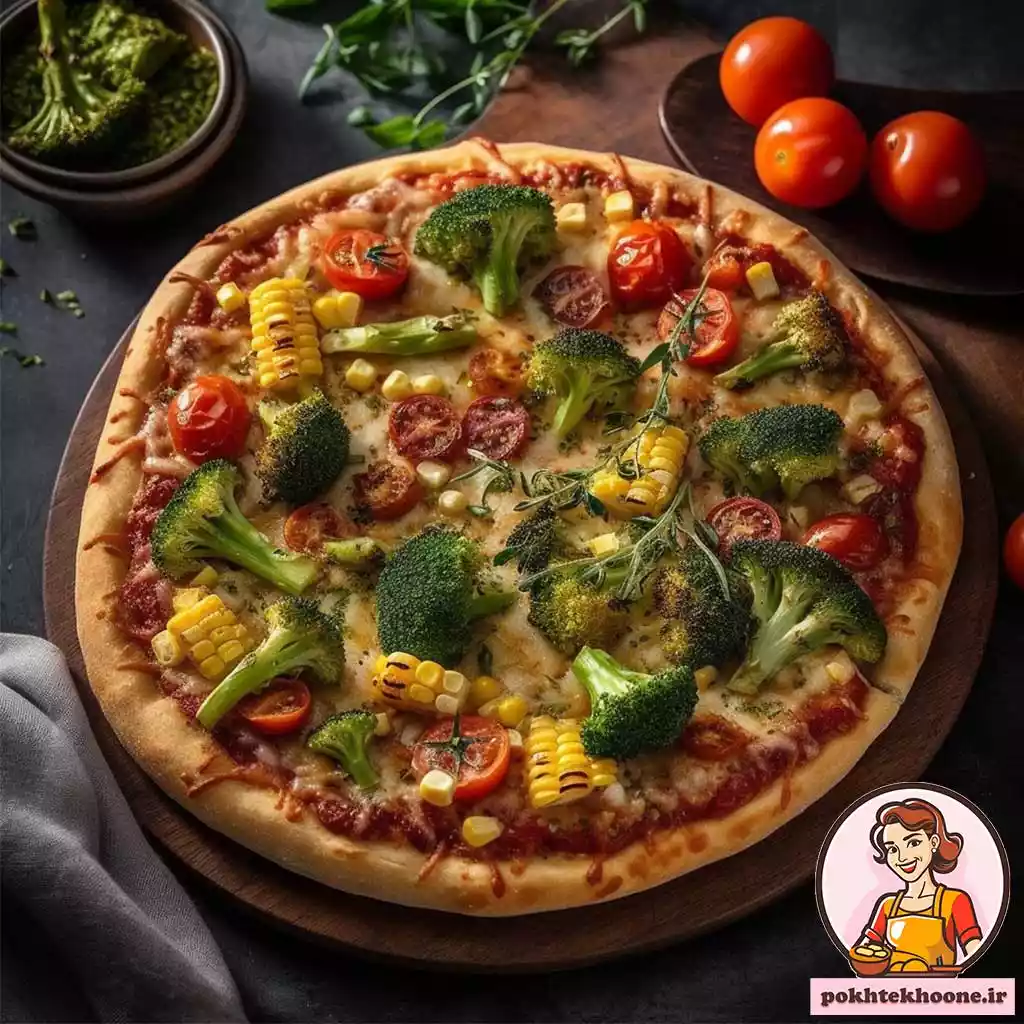 پیتزا سبزیجات متنوع